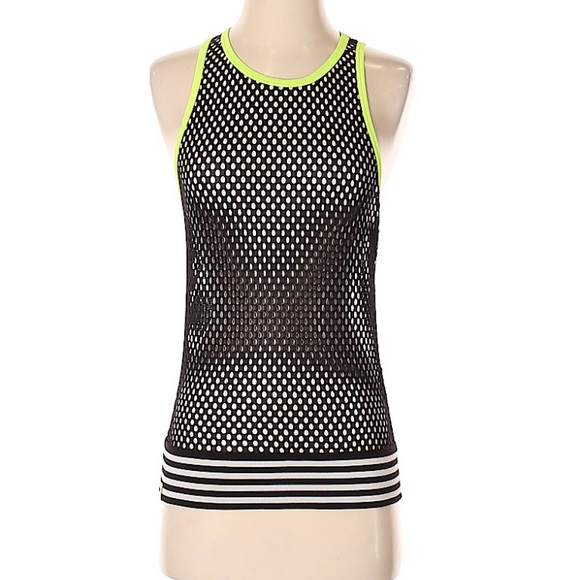 Monreal London Black Yellow Sleeveless Active Tank - Picture 1 of 8